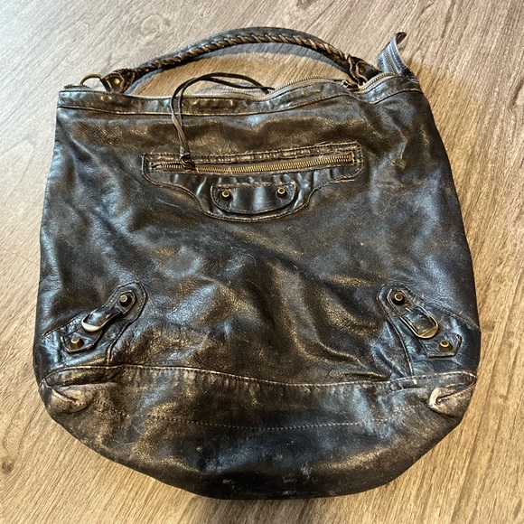 Balenciaga black shoulder bag hobo motocycle bag - Picture 3 of 3